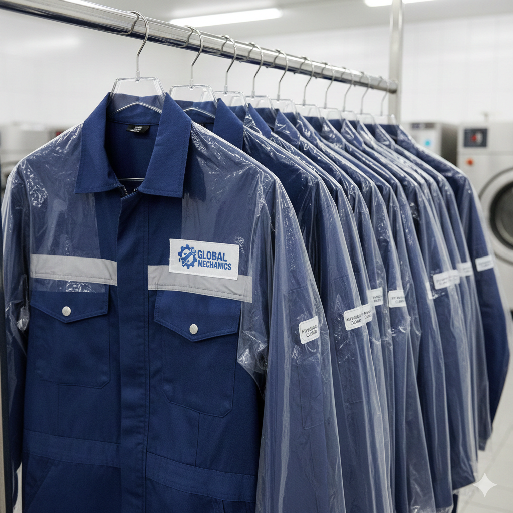 Spotless Uniforms, Peak Performance: Professional Laundry Solutions for Jebel Ali Port, EMAL & Dubai Airport Contractors